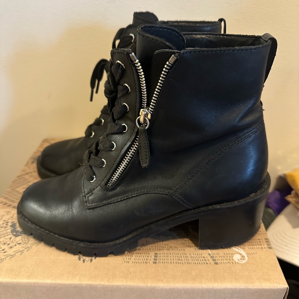 Black Heeled Aldo Boots, Size, 8.5